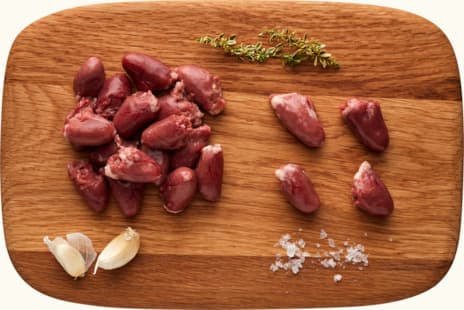 Chicken hearts