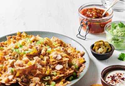 Nachos med stegte kyllingetern
