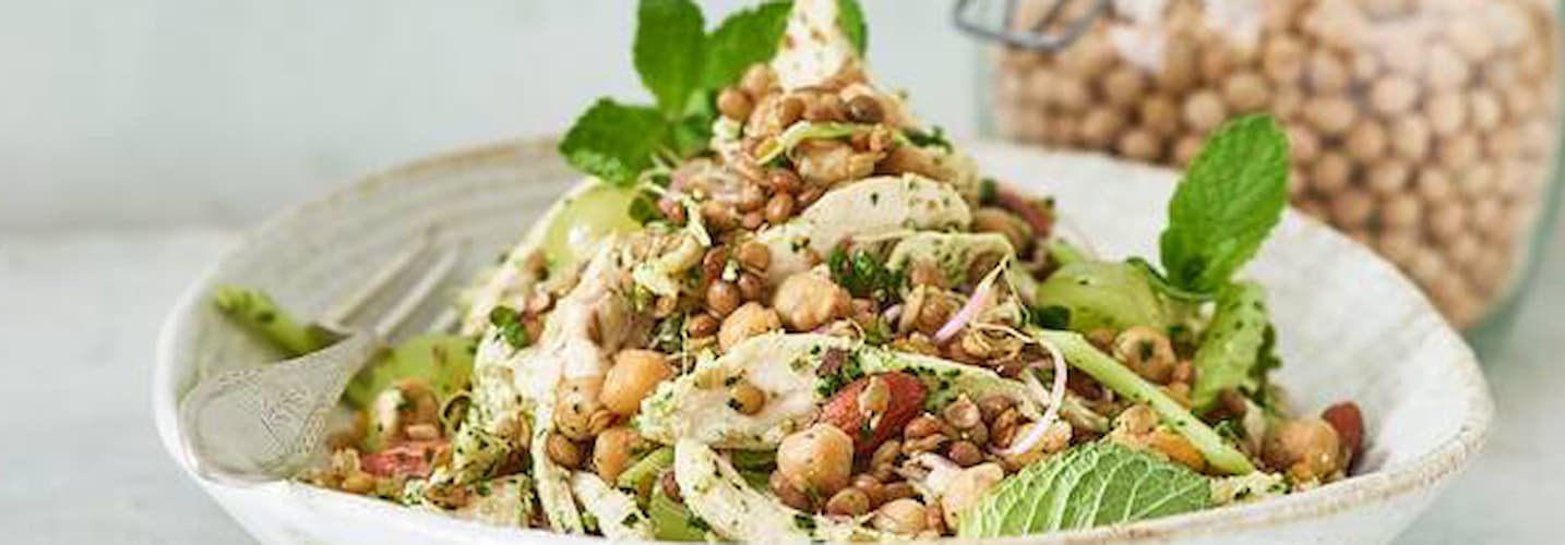 Proteinsalat med kylling