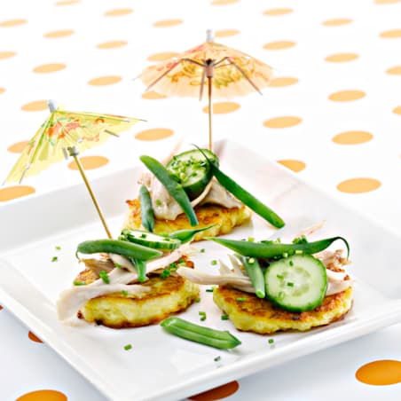 Rösti med kyllingesalat