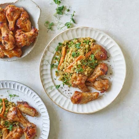 Hot Wings og stegte ris