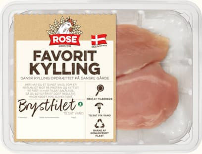 Brystfilet tilsat vand