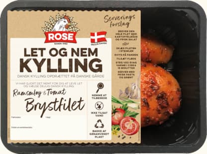 Brystfilet med ramsløg & tomat
